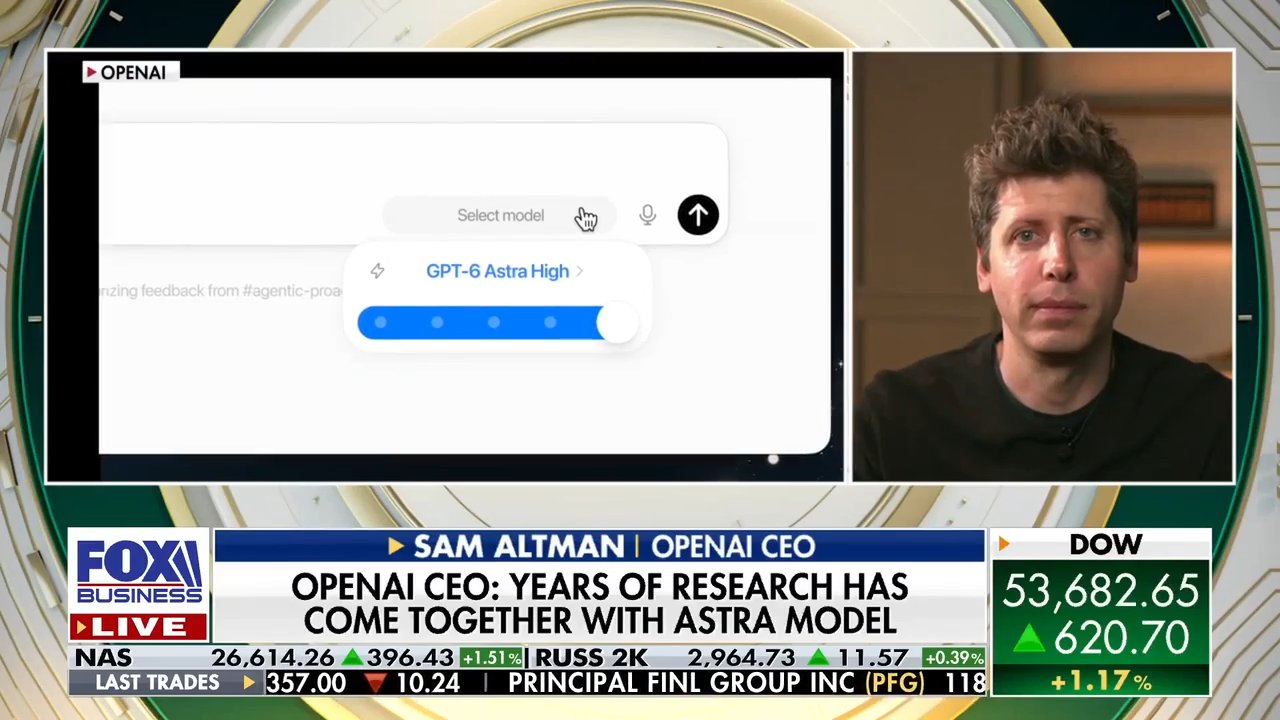 Liz Claman presses OpenAI CEO Sam Altman on the safety of the new GPT-6 Astra model. Altman addresses concerns regarding a previous AI test model breach of Hugging Face and details Astra's strict security standards.