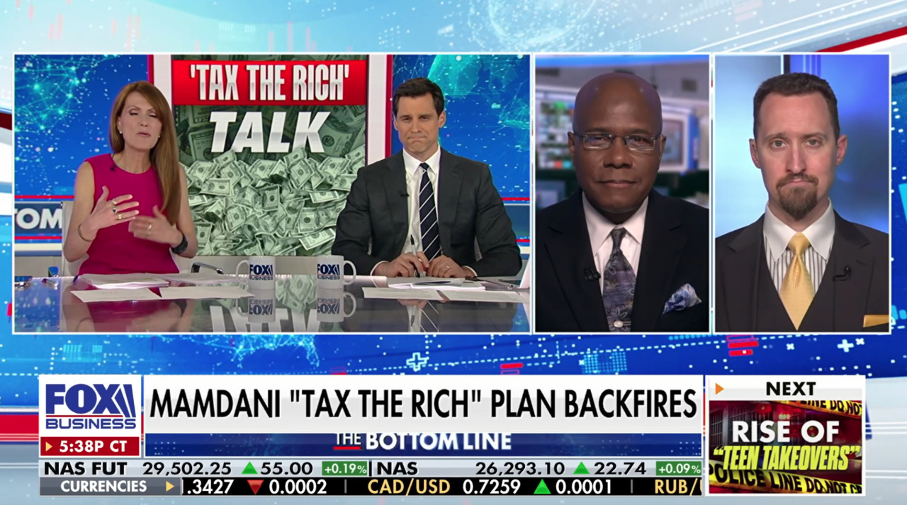 Fox News contributor Deroy Murdock and Heritage Foundation chief economist EJ Antoni break down New York City Mayor Zohran Mamdani's âTax the Richâ plan and more on âThe Bottom Line.â